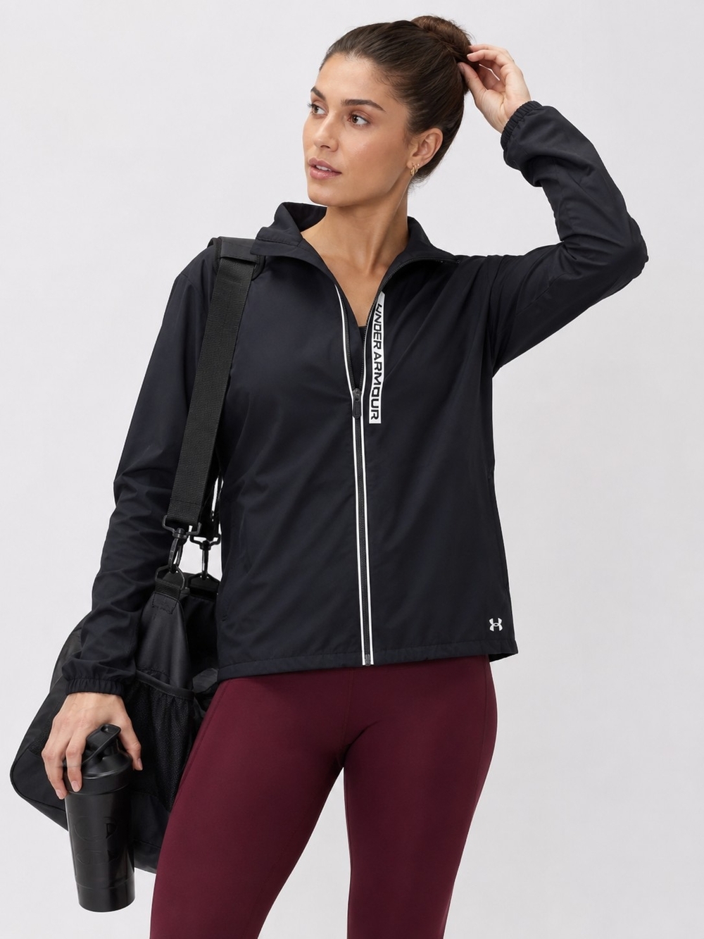 Under Armour Women's 🖤Black 🖤 Lightweight Lined Windbreaker Jacket